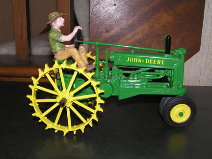 5702DO Red McCune with John Deere Model A Tractor