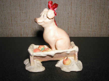 223-502 Pig in Trough Ornament (1985)
